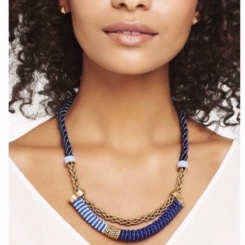 :: Stella & Dot Marine Hand Beaded Necklace - Picture 6 of 11
